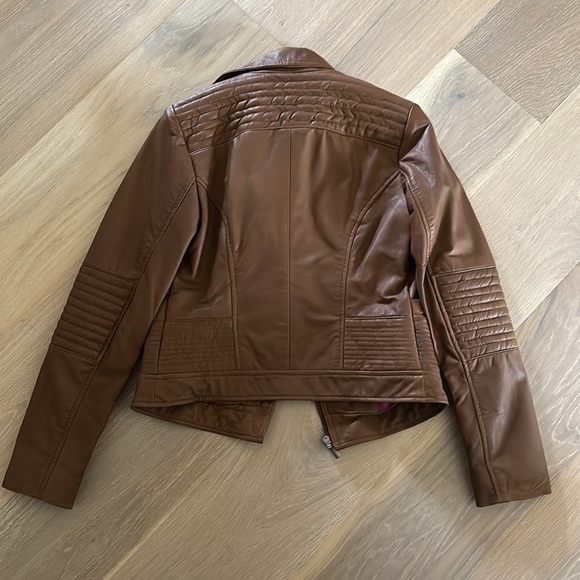 Cole Haan authentic brown leather jacket. Never worn! - Picture 7 of 13